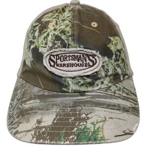 Sportsman's Warehouse Baseball Cap Beige Green Brown One Size Camo Mesh Hat